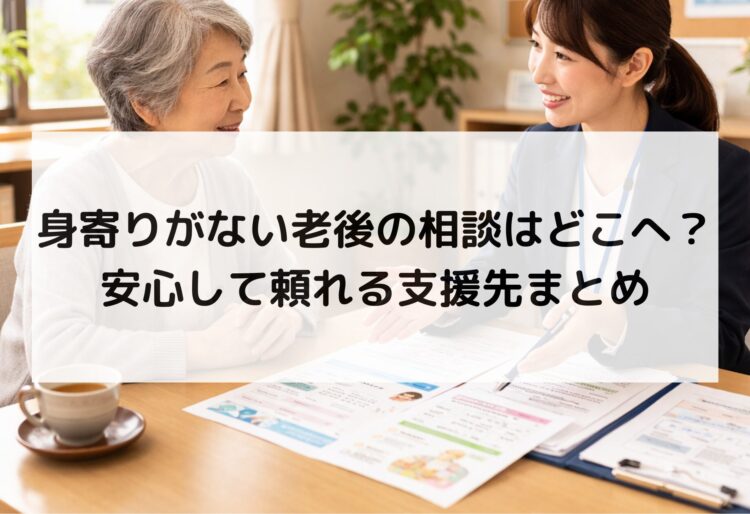 身寄りがない老後の相談はどこへ？安心して頼れる支援先まとめの画像